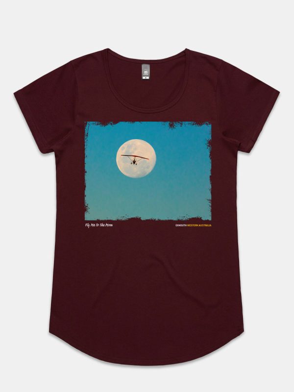 Women Moon Burgandy